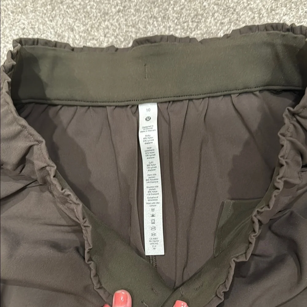 Lululemon Olive Green Joggers - Picture 2 of 4